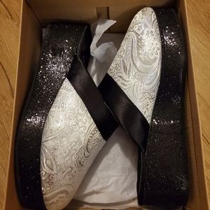 Zsa Zsa Robin-Dissa luxury slippers silver black 9